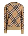 Burberry Prorsum Woman Sweater Camel Size L Wool, Mohair Wool, Polyamide, Elastane In Multi