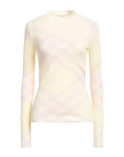 Burberry Prorsum Woman Sweater Pastel Yellow Size S Wool, Polyester, Polyamide, Elastane