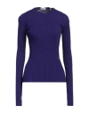 Burberry Prorsum Woman Sweater Purple Size L Viscose, Polyamide, Elastane In Purple