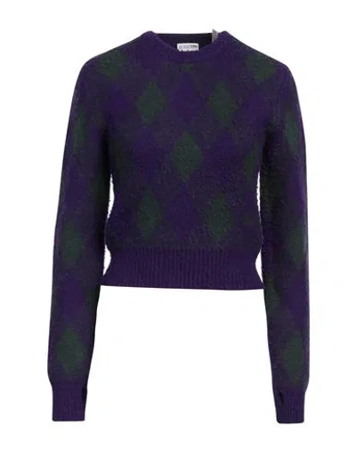 Burberry Prorsum Woman Sweater Purple Size M Wool