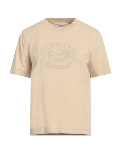 Burberry Prorsum Woman T-shirt Beige Size M Cotton