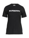Burberry Prorsum Woman T-shirt Black Size Xs Cotton, Elastane In Black