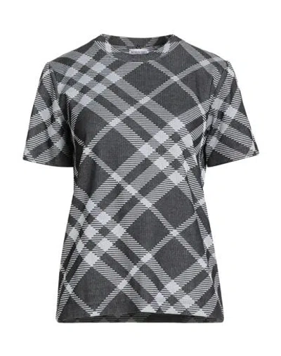 Burberry Prorsum Woman T-shirt Grey Size M Cotton, Polyester, Elastane
