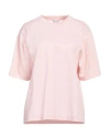 Burberry Prorsum Woman T-shirt Light Pink Size L Cotton
