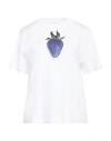 Burberry Prorsum Woman T-shirt White Size M Organic Cotton, Elastane In White