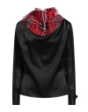 Burberry Prorsum Woman Top Black Size 8 Viscose, Wool, Paper