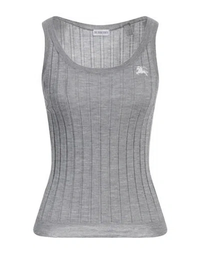 Burberry Prorsum Woman Top Grey Size L Cashmere In Gray