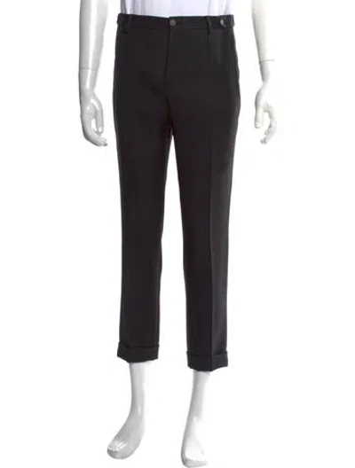Pre-owned Burberry Prorsum Wool Dress Pants In Black