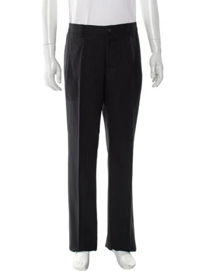 Pre-owned Burberry Prorsum Wool Dress Pants In Blue