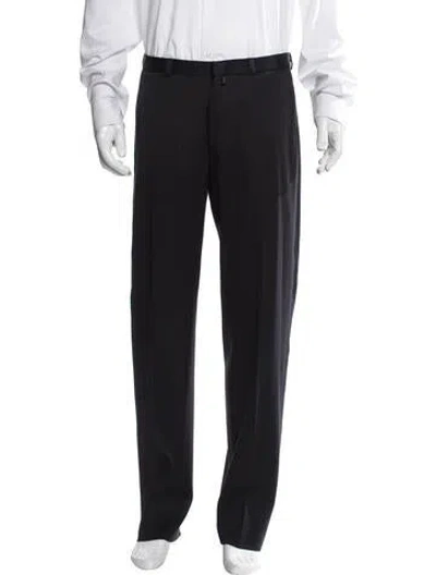 Pre-owned Burberry Prorsum Wool Dress Pants In Gray