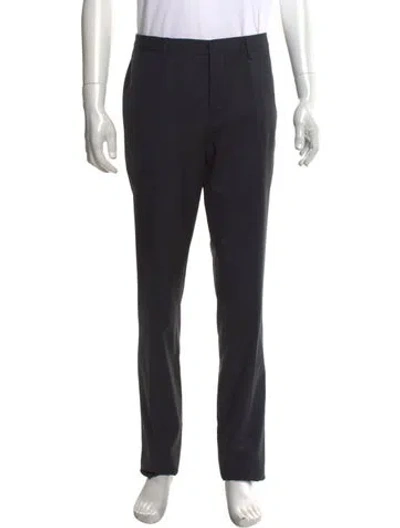 Pre-owned Burberry Prorsum Wool Dress Pants W/ Tags In Blue