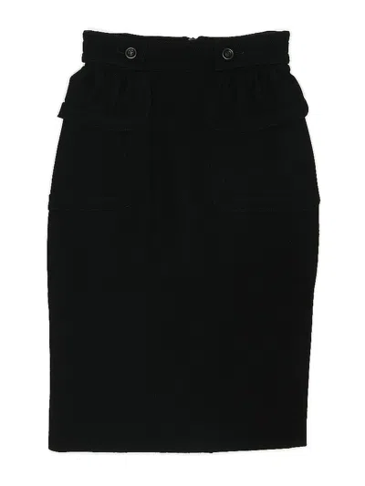 Pre-owned Burberry Prorsum Wool Skirt In Black