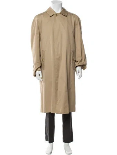 Pre-owned Burberry Prorsum Wool Trench Coat In Neutral
