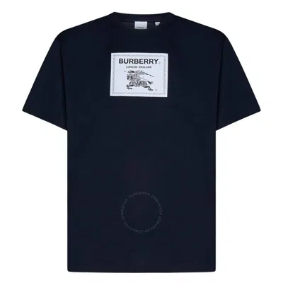 Burberry Prosum Ekd Label T-shirt In Blue