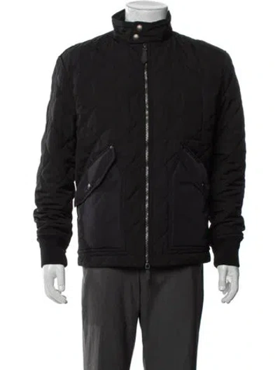 Pre-owned Burberry Puffer Coat In Black