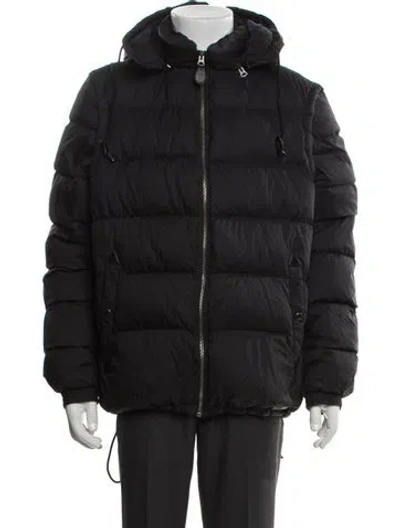 Pre-owned Burberry Puffer Coat In Black