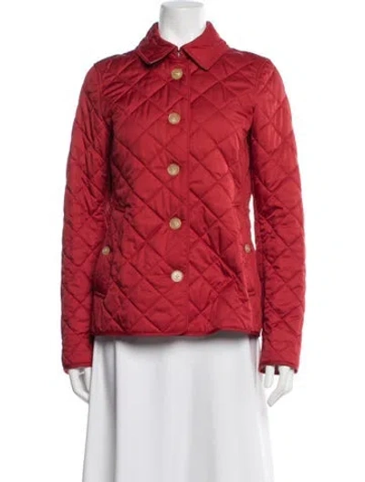 Pre-owned Burberry Puffer Coat In Pink