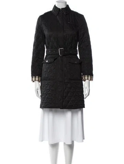 Pre-owned Burberry Puffer Jacket In Black