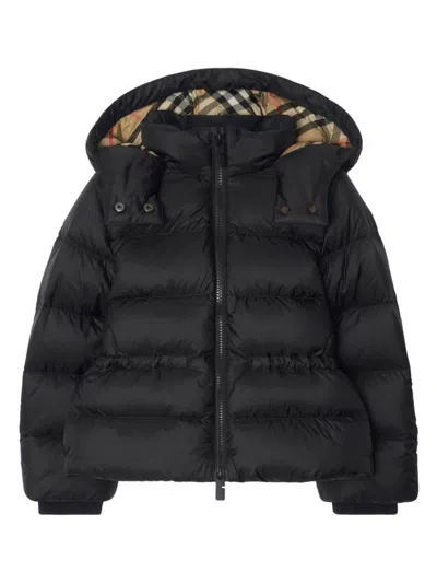 Burberry Kids' Puffer Jacket In Black