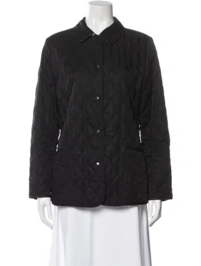 Pre-owned Burberry Puffer Jacket In Gray