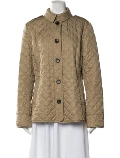 Pre-owned Burberry Puffer Jacket In Neutral