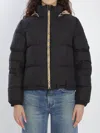 Burberry Puffer Jacket With Concealed Hood In Black