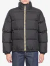 Burberry Puffer Jacket With Packable Hood In Black