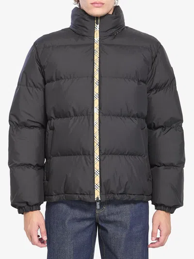 BURBERRY PUFFER JACKET WITH PACKABLE HOOD