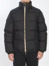 Burberry Puffer Jacket With Packable Hood In Black