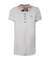 Burberry Pull-down Short-sleeved Polo Shirt In White