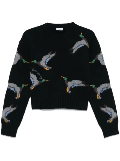 BURBERRY DUCK-JACQUARD SWEATER