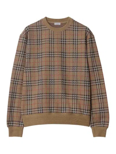 BURBERRY SUÉTER CUELLO REDONDO - NEGRO