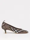 Burberry 45mm Check-pattern Pumps In Dove Grey