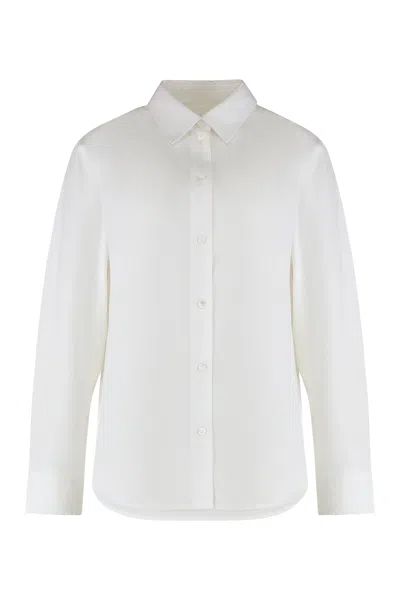 Burberry Pure Cotton Shirt In Gray