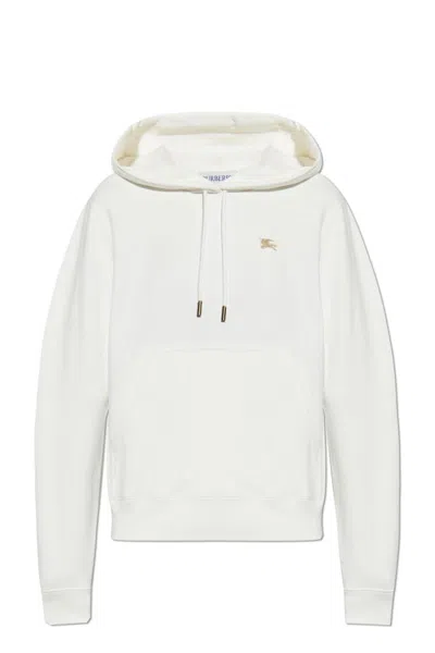 Burberry Pure Cotton Sweater In White