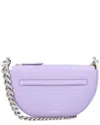 Burberry Purple Calfskin Olympia Mini Shoulder Bag In Purple
