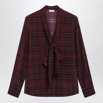 Burberry Shirt Woman Color Violet In Burgundy