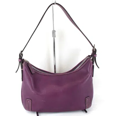 Pre-owned Burberry Purple Leather Shoulder Bag ()