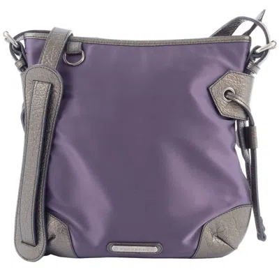 Pre-owned Burberry Purple Nylon Shoulder Bag ()