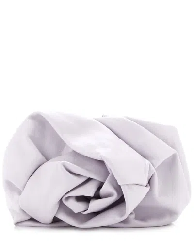 Burberry Purple Sheep Leather Rose Clutch (authentic Pre-loved)