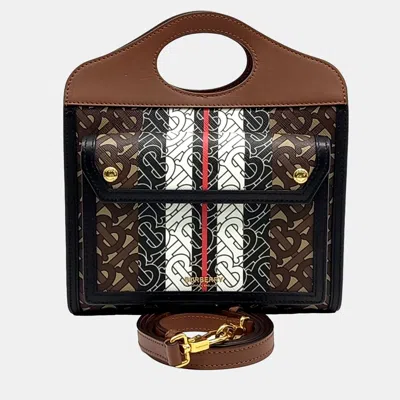 Pre-owned Burberry Pvc Pocket Mini Bag