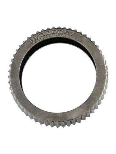 Pre-owned Burberry Pyramid Spike Bangle Bracelet, 8" In Multi