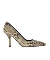 Burberry Python-print Leather Dame High Pumps