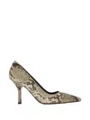 Burberry Python-print Leather Dame High Pumps In Animal Print