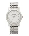 Burberry Quartz Watch Bu1350 (authentic Pre-loved) In Silver