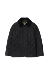 Burberry Quilted Barn Jacket In Black