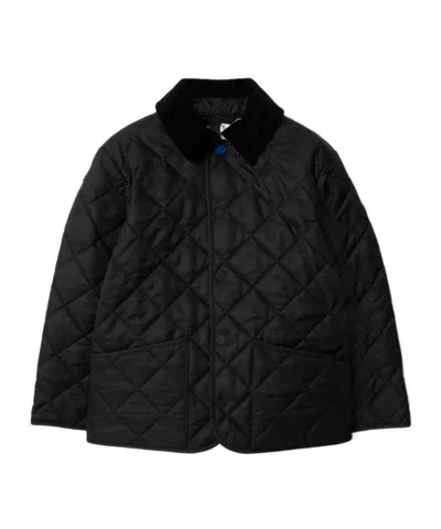 Burberry Quilted Barn Jacket In Black
