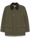 Burberry Quilted Barn Jacket In Grün