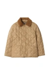 Burberry Kids'  Quilted Barn Jacket In Sand