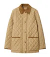 Burberry Quilted Barn Jacket In Brown